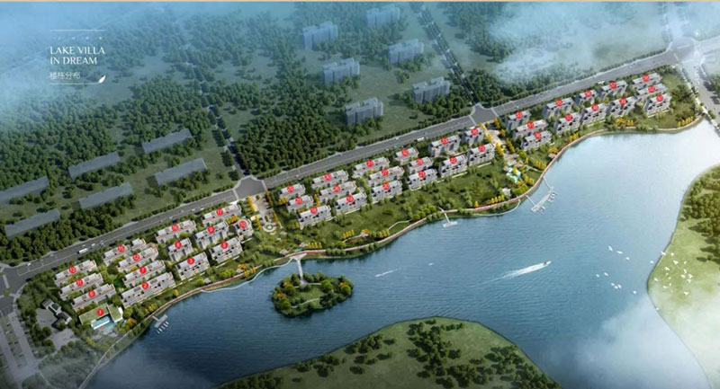 湖畔云庐项目位于天元区新丰路与新马西路交汇处（万丰湖游客中心旁）