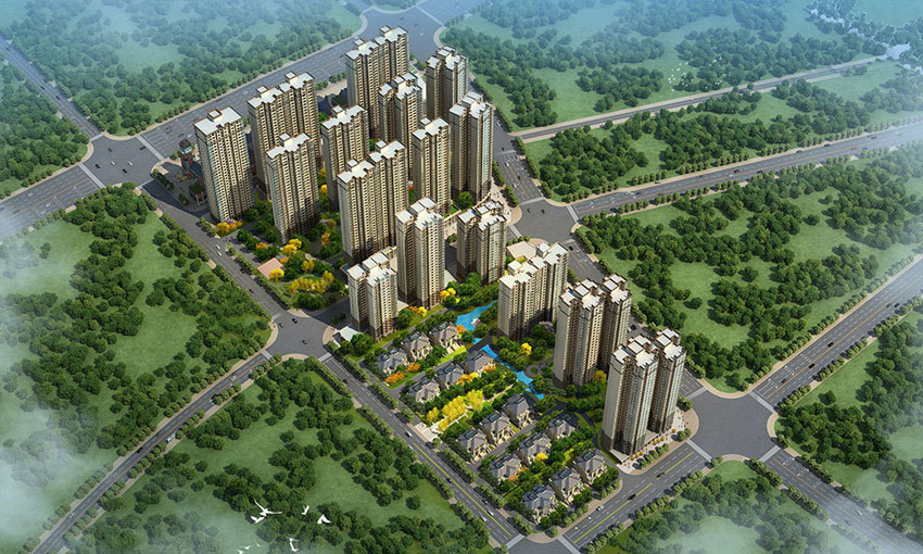 山水豪庭项目位于天元区泰山西路与栗合路交汇处