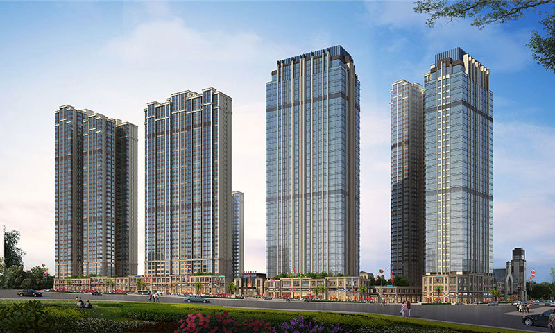 华晨神农湾项目位于珠江北路和庐山路交汇处