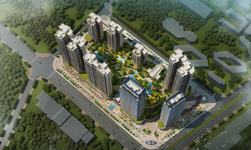 华晨神农湾项目位于珠江北路和庐山路交汇处