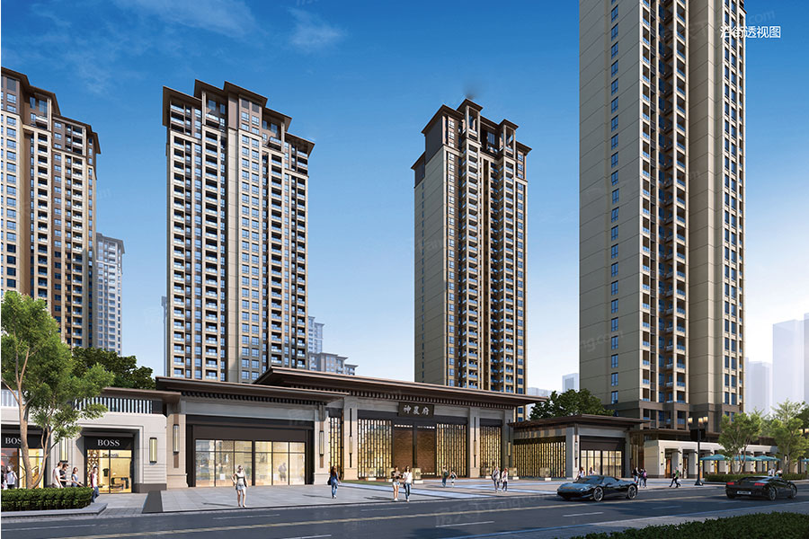 神农府项目位于天元区神农城泰山西路湖南工业大学正门对面