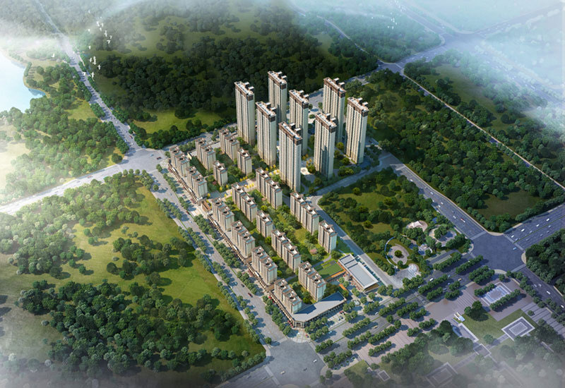 中海国际社区项目位于天元区炎帝大道与栗雨南路交汇处（株洲二中附小旁）