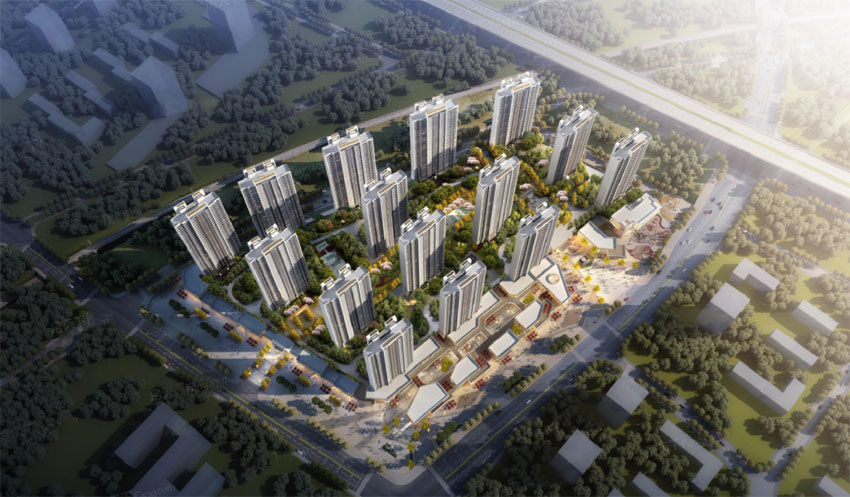 东部美的城公园里项目位于荷塘株洲市荷塘区新塘路与芙蓉路交汇处