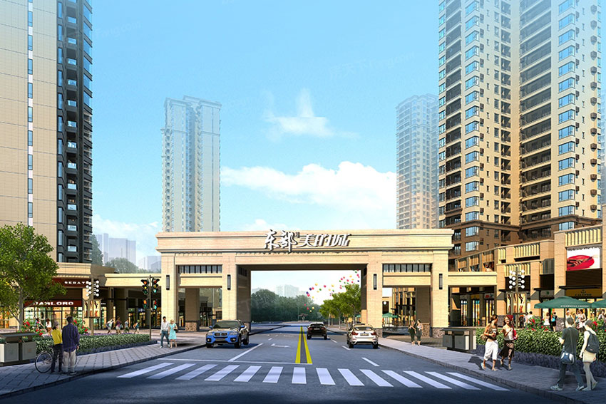 东部美的城公园里项目位于荷塘株洲市荷塘区新塘路与芙蓉路交汇处