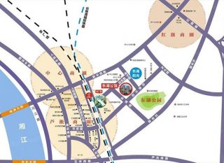 株洲荷塘区东湖公馆为您提供该项目区位图欣赏