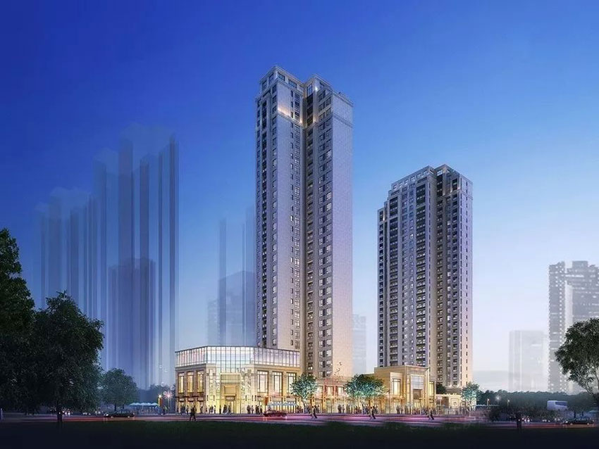 水竹佳苑项目位于荷塘荷塘区升龙路与桂花路交汇处