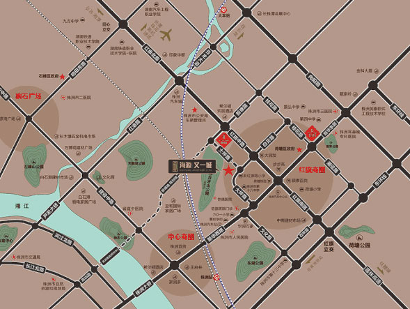 又一城项目位于荷塘大坪路369号（红旗路小学旁）