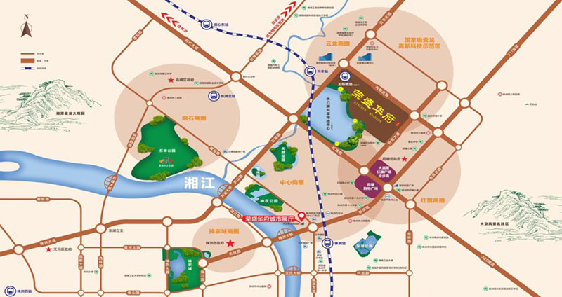 荣盛华府项目位于荷塘向阳路与升龙路交汇处以西