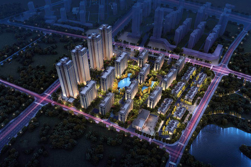 荣盛华府项目位于荷塘向阳路与升龙路交汇处以西