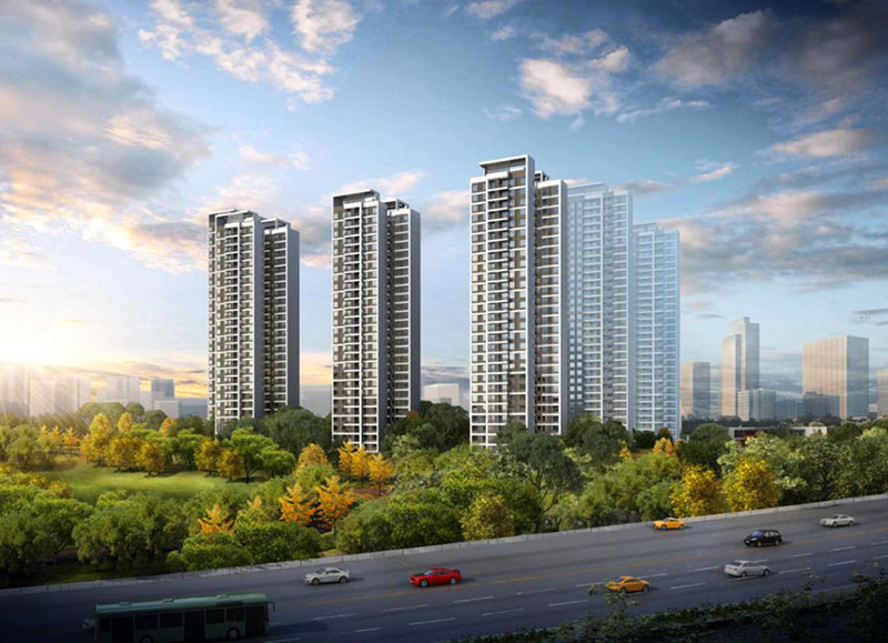 美的紫云台项目位于荷塘新华东路与东环北路交汇处