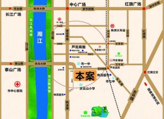 株洲芦淞区融城钻界为您提供该项目区位图欣赏