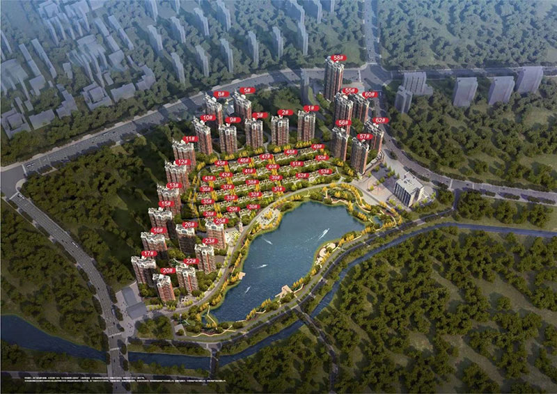 北大资源翡翠公园项目位于芦淞太子路与江渌路交汇处