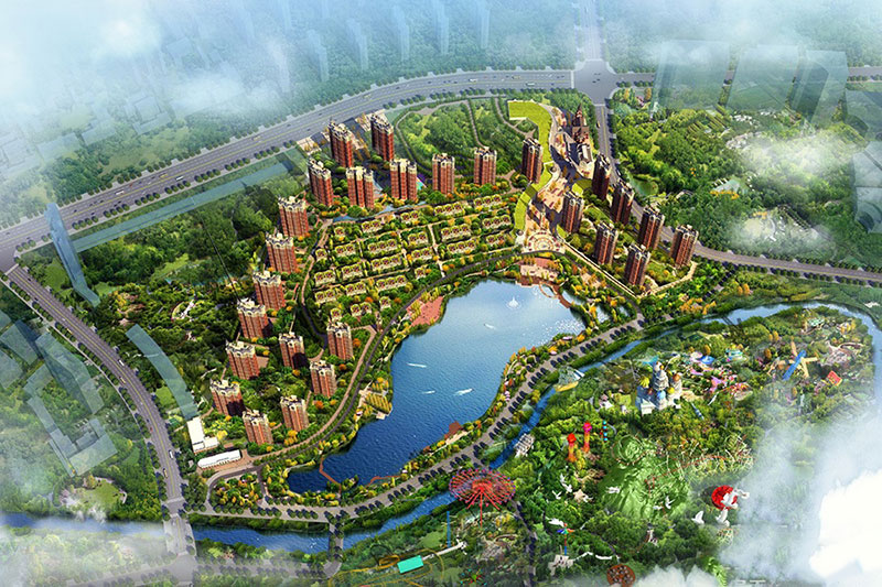 北大资源翡翠公园项目位于芦淞太子路与江渌路交汇处