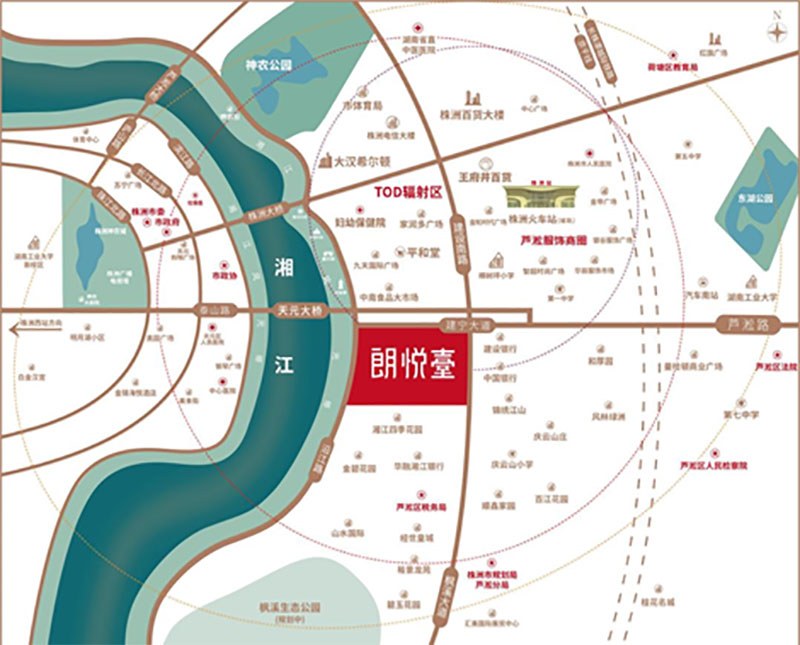 朗悦台项目位于芦淞区庆云街道沿江南路49号和谐小区(泰山路)