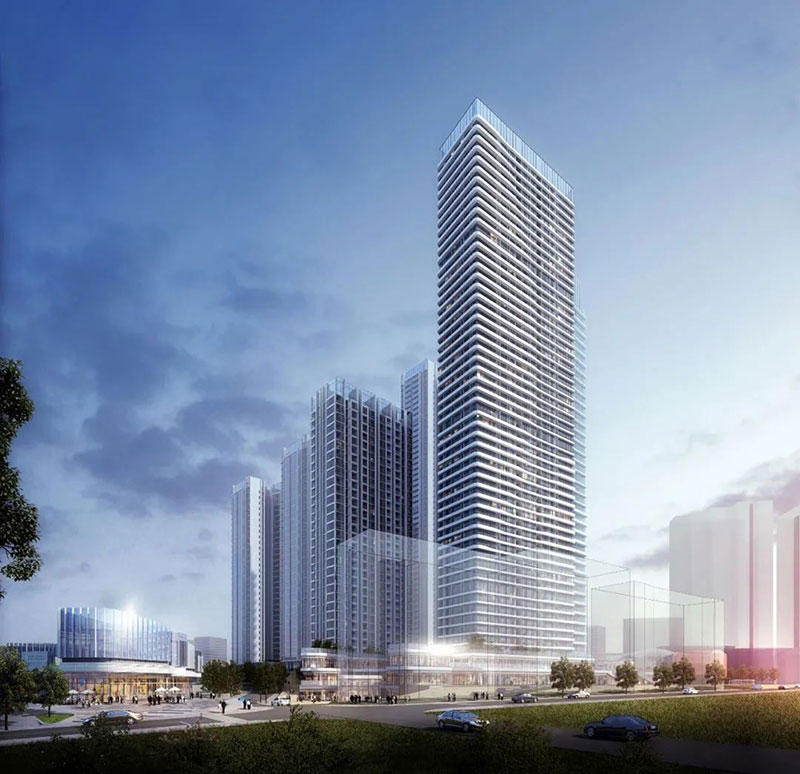 湘江大都会项目位于芦淞中心广场建设中路与七一路交汇处