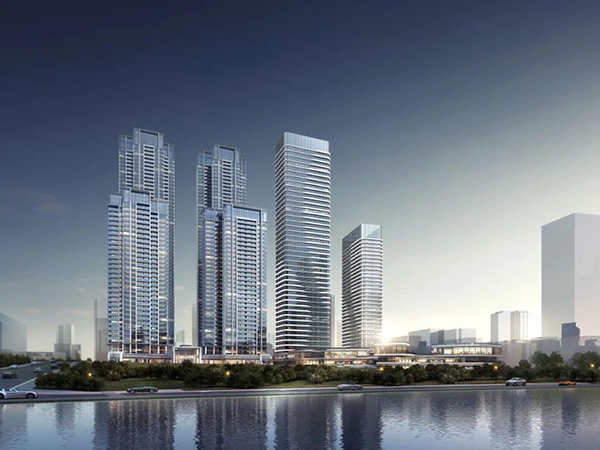 湘江大都会项目位于芦淞中心广场建设中路与七一路交汇处