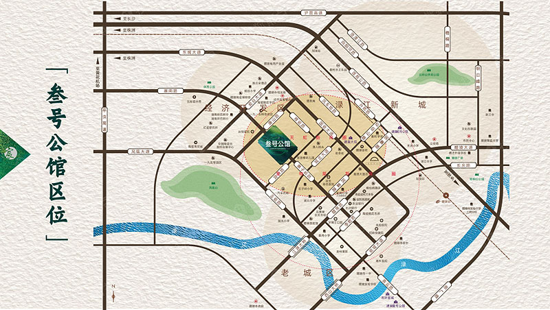 叁号公馆项目位于醴陵市唐山路与寨子岭路交汇处