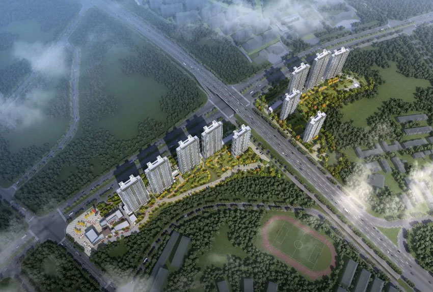 旗滨玖玺项目位于醴陵醴陵市醴陵大道与320交汇处（渌江中学北侧）