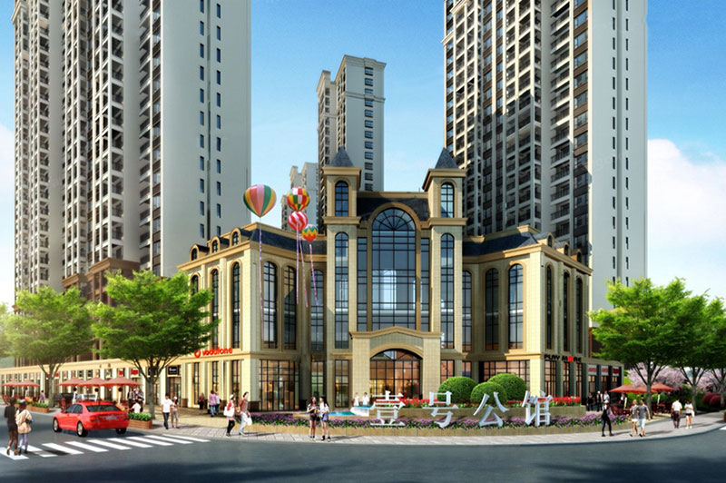 壹号公馆项目位于醴陵立三大道兰天宾馆旁