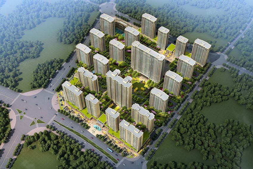 国盛悦澜湾项目位于醴陵国瓷路与城北大道交汇处（时代金属对面）