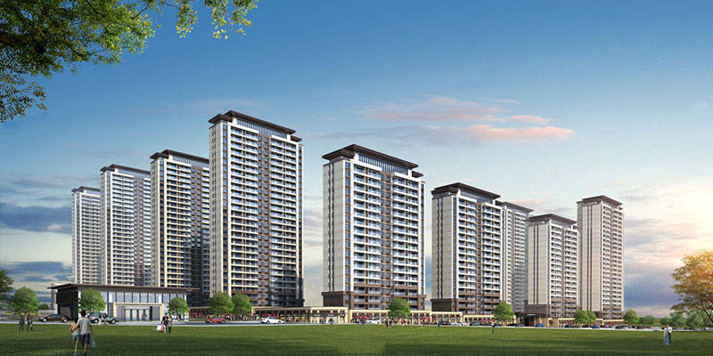 爱琴海中央城项目位于醴陵醴陵大道与梧桐路交汇处（市民中心西南）