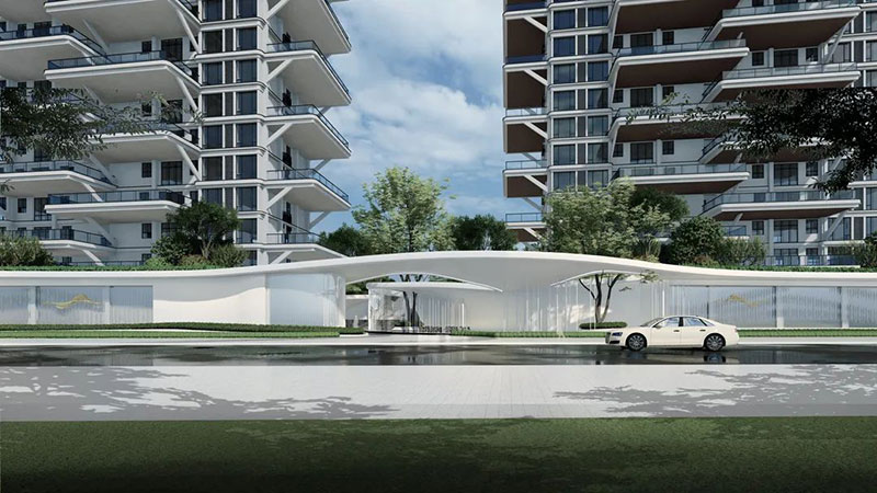 滨湖壹号项目位于醴陵市凤凰大道与东城大道交汇处西北角