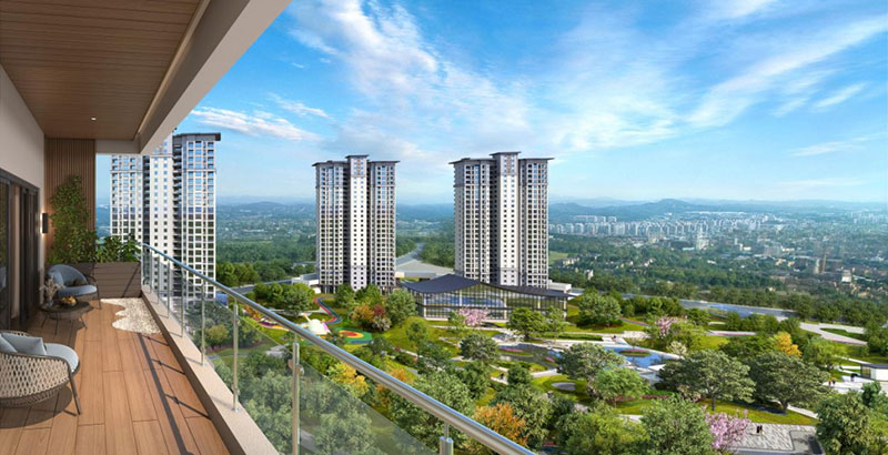 桃李江南项目位于醴陵市国瓷大道与民富路交汇处