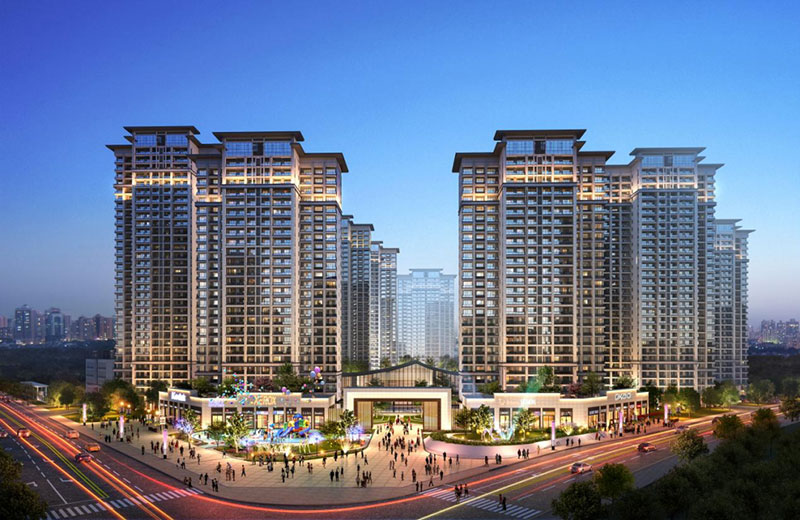 桃李江南项目位于醴陵市国瓷大道与民富路交汇处