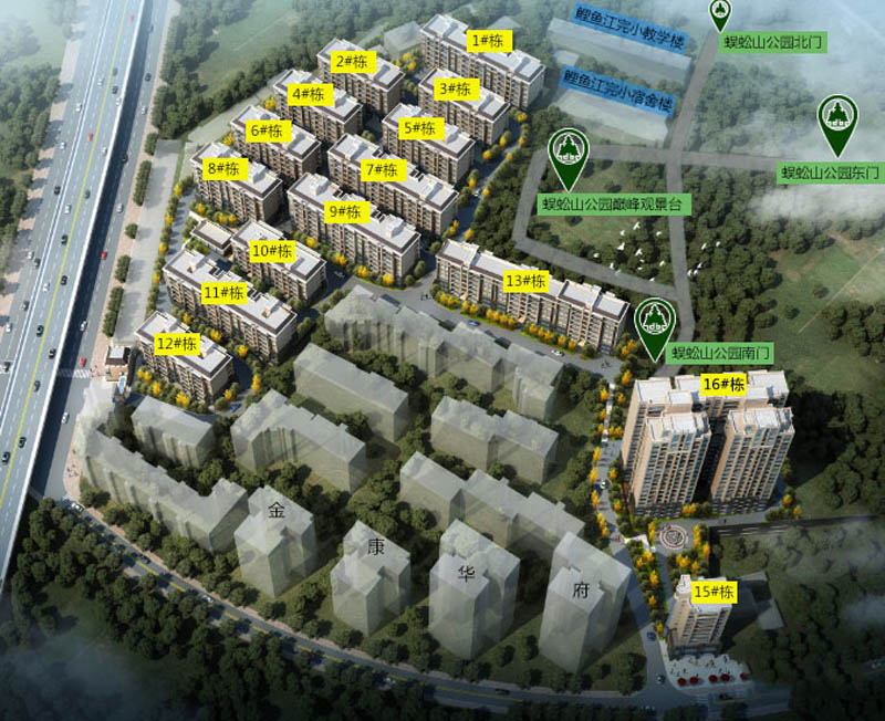 鑫龙华城项目位于资兴市南兴东路与邮电路交汇处