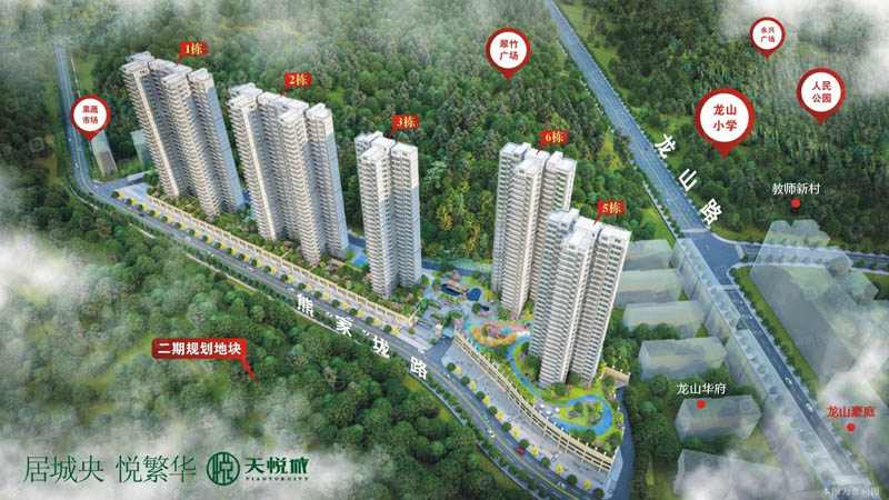 天悦城项目位于永兴县龙山路（昌兴花园后侧）