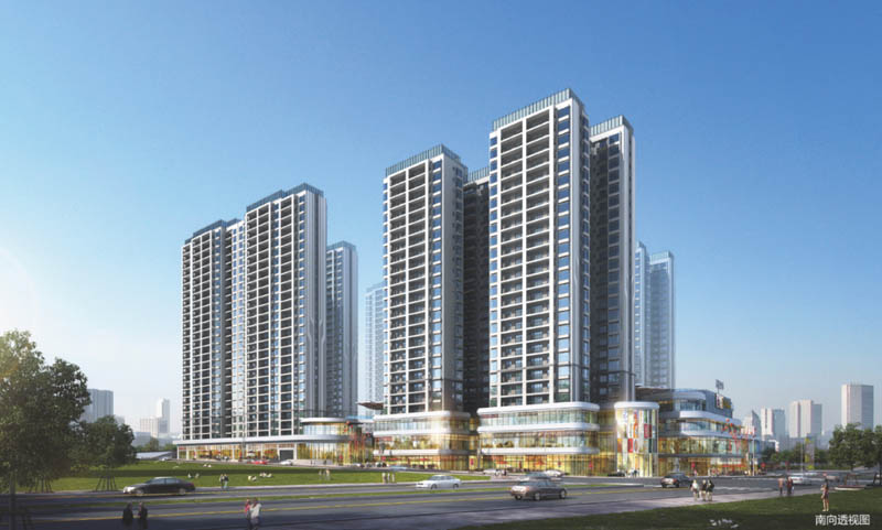 天润中环项目位于宜章县罗家山十字路口与明主西路交汇处