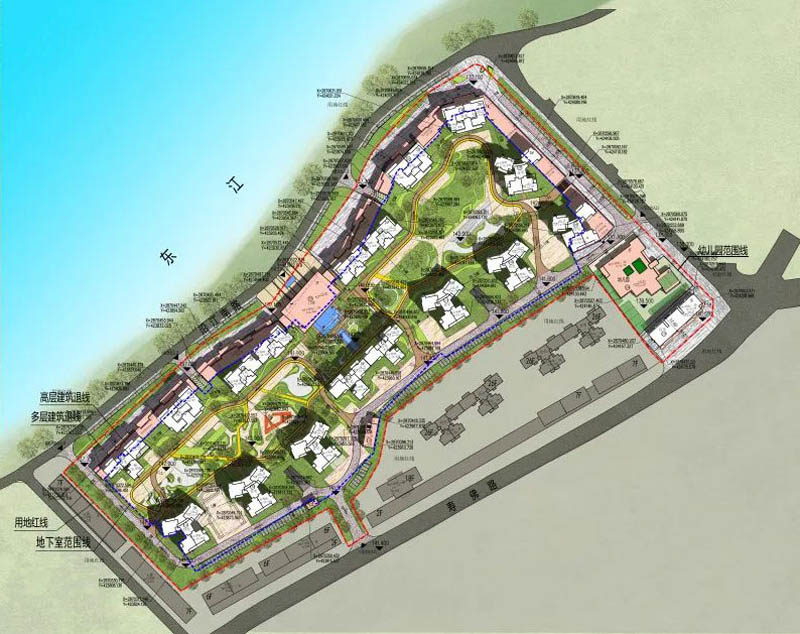 秀水怡城项目位于资兴市沿江南路（东江文化广场东500米）