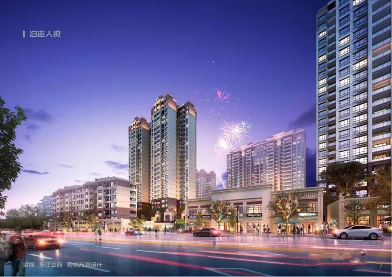 东江华府三期锦锈项目位于汝城县九龙大道与园林路交汇处