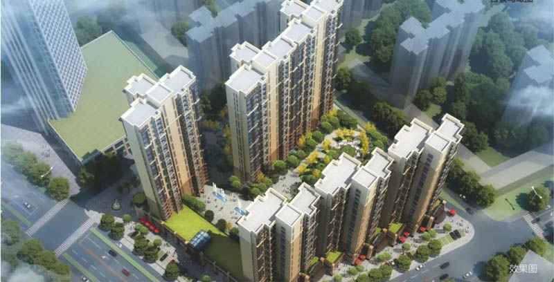 卢阳公馆项目位于汝城县卢阳大道财富中心旁