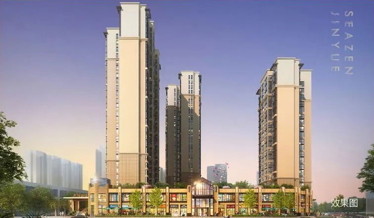 卢阳公馆项目位于汝城县卢阳大道财富中心旁