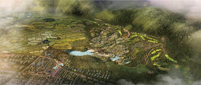 绿源长安生态城项目位于汝城县平地组北至津江路，南至神农大道，西至泉塘路，东至东岗路