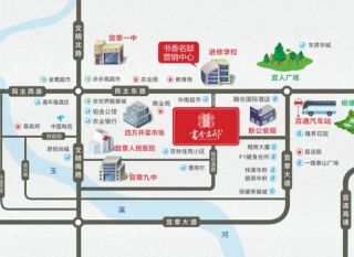 郴州-宜章县书香名邸为您提供该项目区位图欣赏
