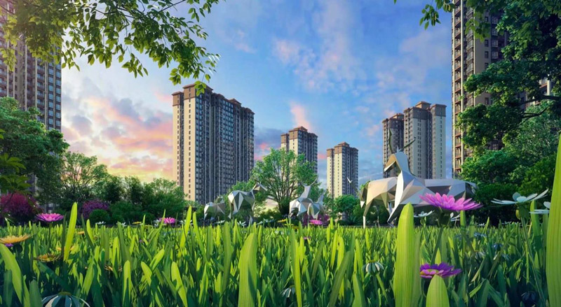 公园悦府项目位于攸州公园旁（中心大道与进站路交汇处）