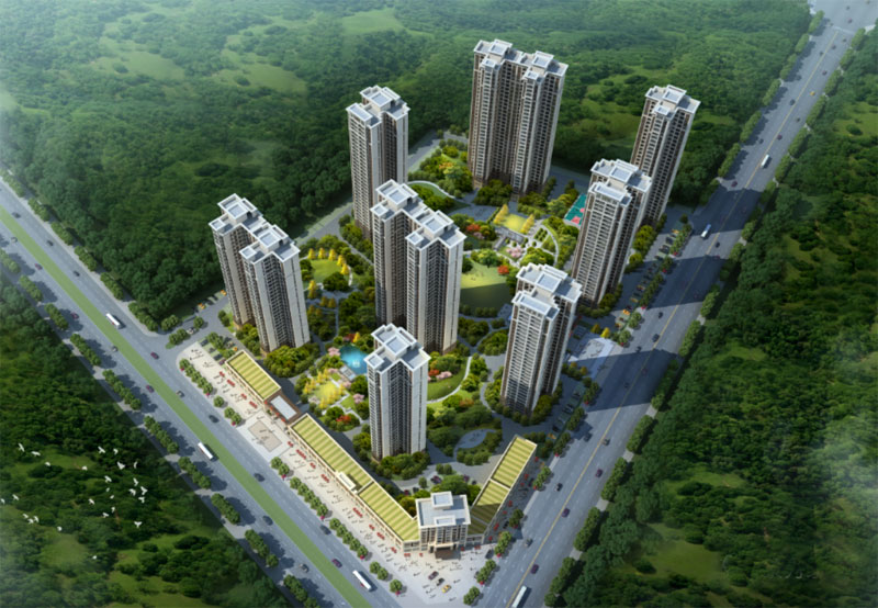 景秀家园D区项目位于攸县内环路与枫岭路交汇处