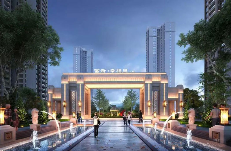 幸福里项目位于攸县吉兴路与内环路交汇处