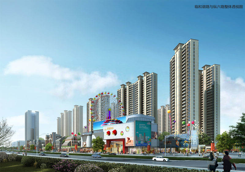 禾仓国际文旅之城项目位于嘉禾县禾仓路与和谐大道十字路口西南侧