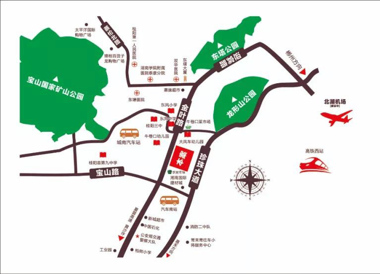 东禹麓峰春晓项目位于桂阳县华尔学府正对面