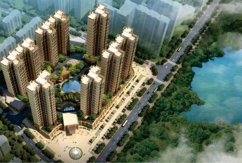 锦鹏星湖湾项目位于桂阳县桂阳芙蓉东路（锦绣银湾旁）