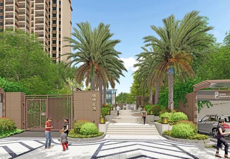 锦绣蓝湾项目位于桂阳县郴州市桂阳县芙蓉东路与翡翠路交叉路口往南约150米