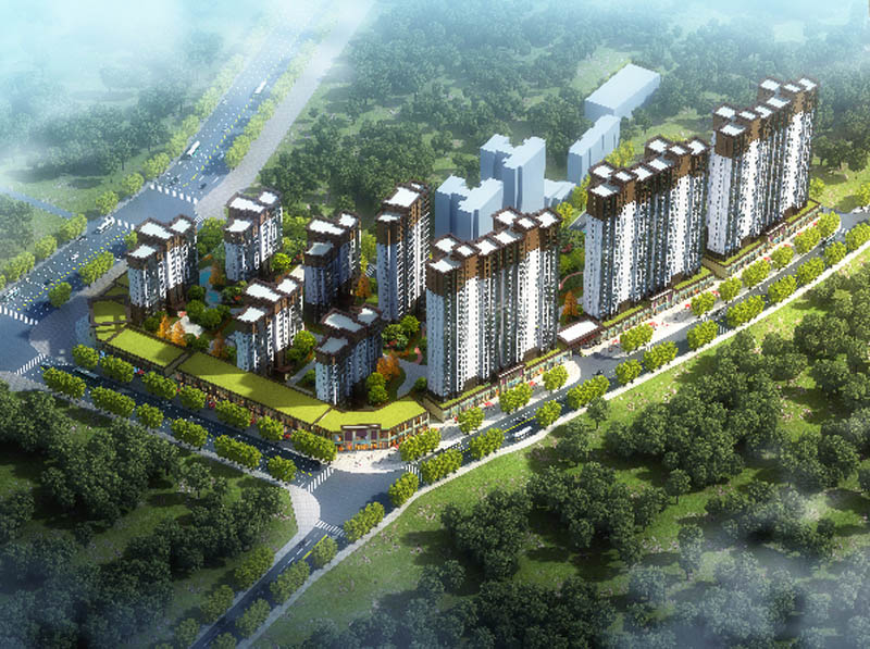 玖钻华庭项目位于安仁县八一路与神农路交汇处（政务中心旁）