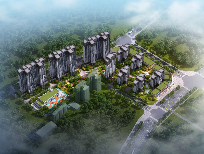 玖钻华庭项目位于安仁县八一路与神农路交汇处（政务中心旁）