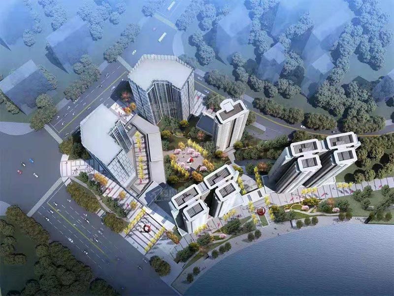 金钟滨江府项目位于郴州郴江路与青年大道交汇处