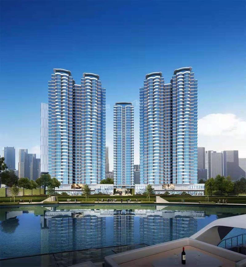 金钟滨江府项目位于郴州郴江路与青年大道交汇处