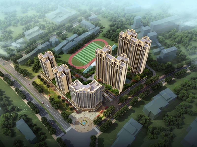 林邑翰庭项目位于郴州青年大道与下东边江路交汇处（苏园中学旁）