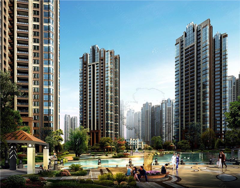 林邑星湖湾项目位于郴州市爱莲湖公园旁